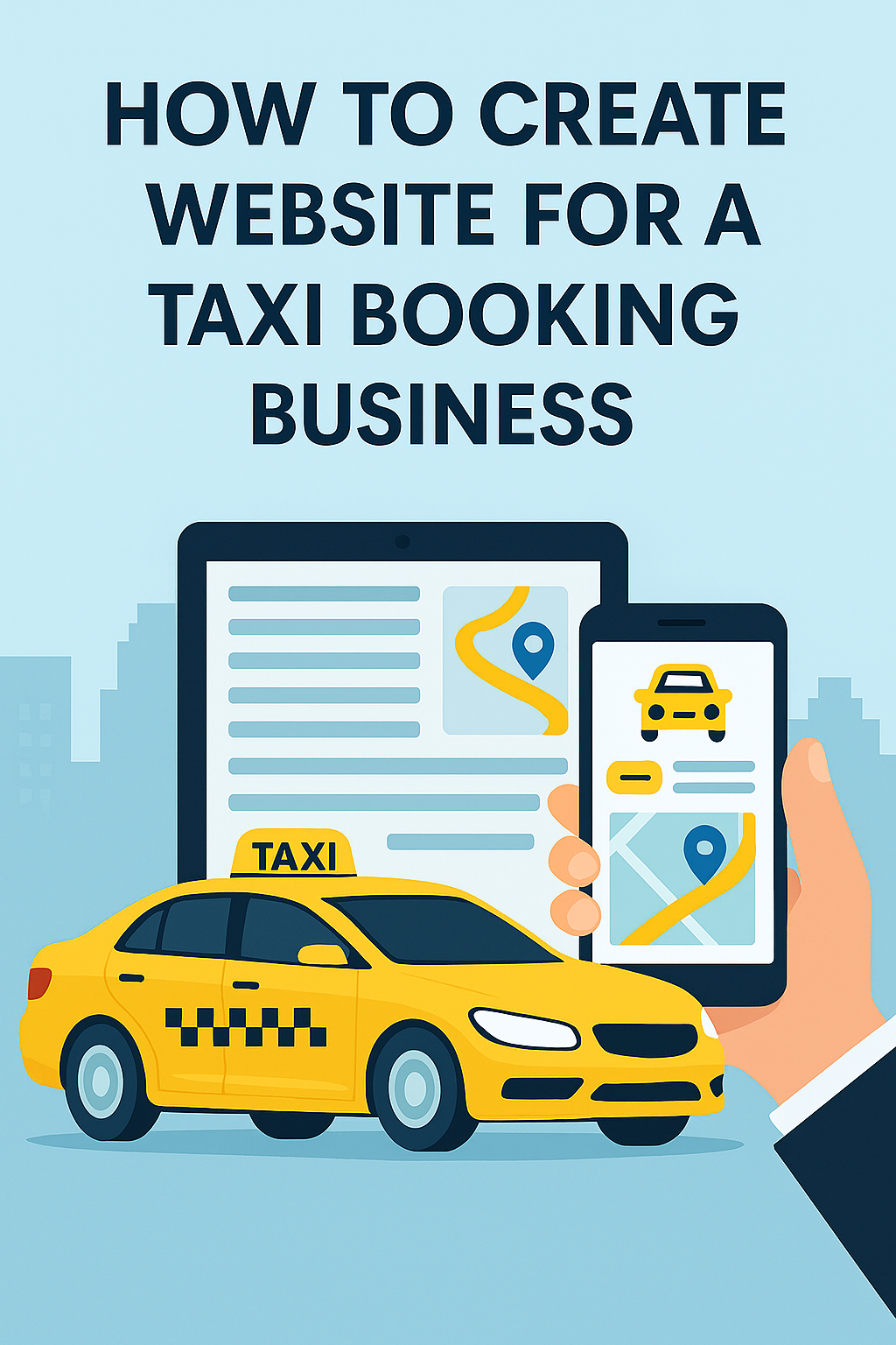 Create a taxi booking website for your business. Learn to make a taxi service site, integrate booking app features & attract more customers online.